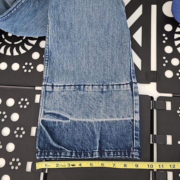Marc Jacobs Bootcut Mid-Rise Released Hem Denim Blue Jeans | Women's 4 - Picture 12 of 15